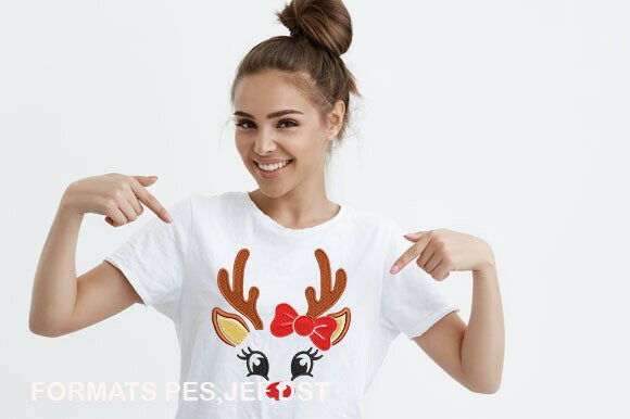 Christmas Deer Face