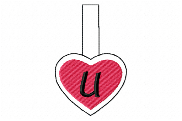 Snap Tab Heart U: A Festive Embroidery Design